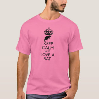 Camiseta Guarde la calma y ame una rata