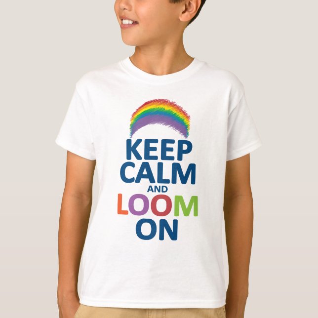 CAMISETA GUARDE LA CALMA Y ASOME EN EL ARCO IRIS (Anverso)