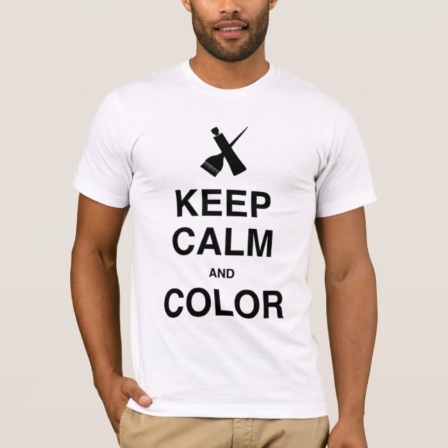 CAMISETA ¡GUARDE LA CALMA Y COLORÉELA! (Anverso)