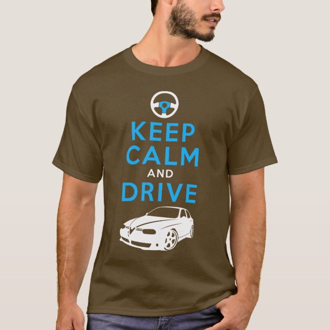 Camiseta Guarde la calma y conduzca -156 - /version2 (Anverso)