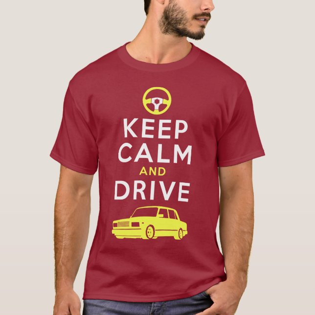 Camiseta Guarde la calma y conduzca -2107 - /version4 (Anverso)