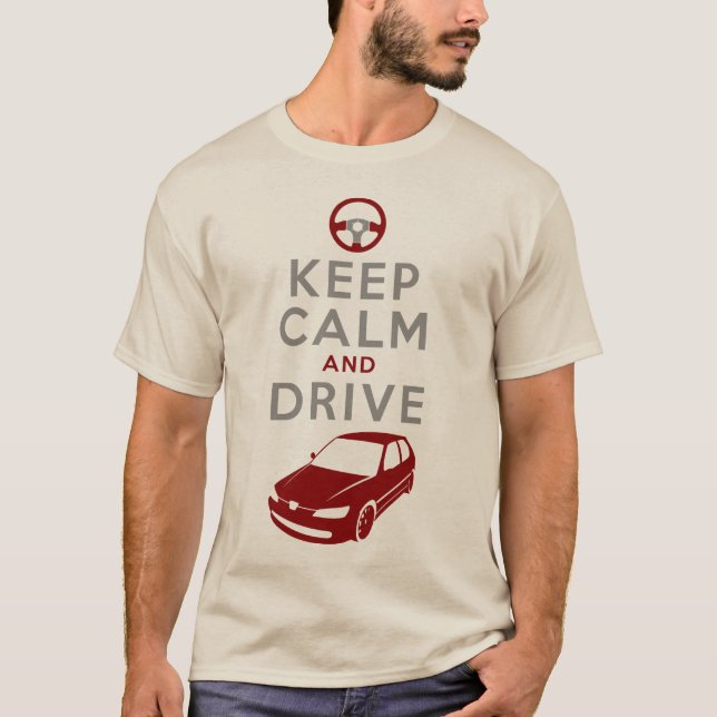 Camiseta Guarde la calma y conduzca -306 - /version3 (Anverso)