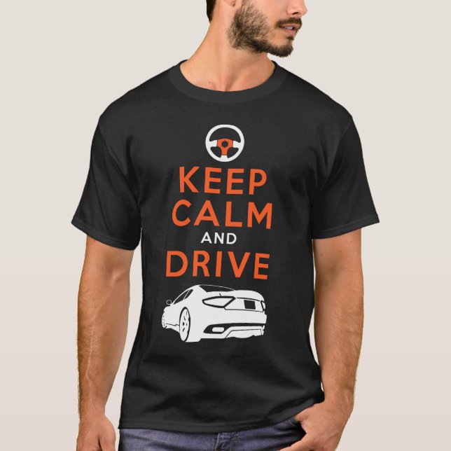 Camiseta Guarde la calma y conduzca - GranTurismo- (Anverso)