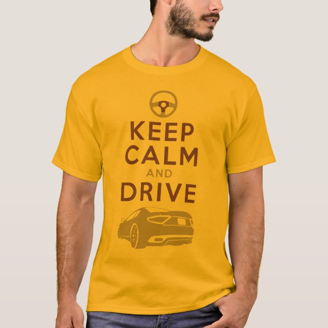 Camiseta Guarde la calma y conduzca - GranTurismo- (Anverso)