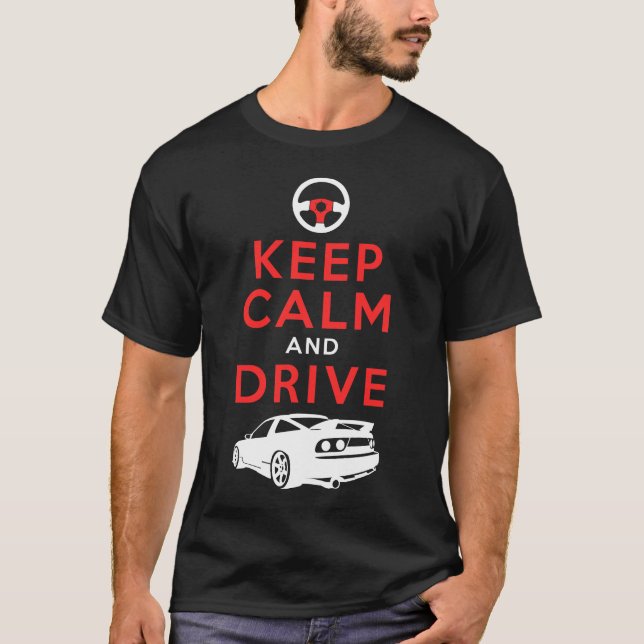 Camiseta Guarde la calma y conduzca - S13- /version4 (Anverso)