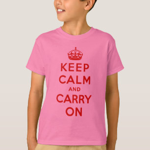 Camiseta guarde la calma y continúe la original