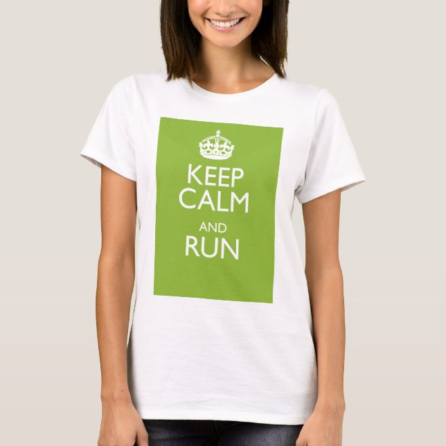 CAMISETA GUARDE LA CALMA Y CORRA (Anverso)