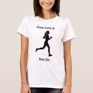 Camiseta Guarde la calma y corra encendido