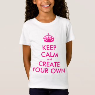 Camiseta Guarde la calma y cree sus los propios - rosa
