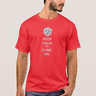 Camiseta Guarde la calma y cubiqúela encendido