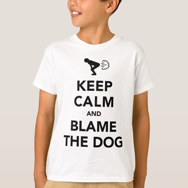 Camiseta Guarde la calma y culpe el perro (Anverso)