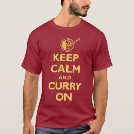 Camiseta Guarde la calma y el curry en (la oscuridad)