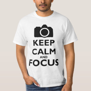 Camiseta Guarde la calma y el foco - fotografía