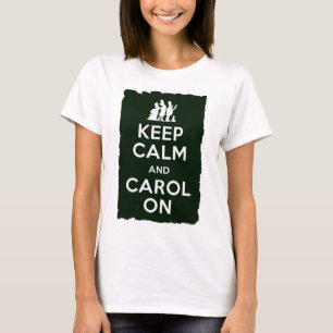 Camiseta Guarde la calma y el villancico encendido