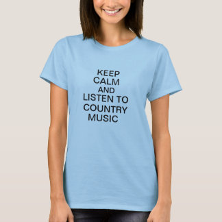 CAMISETA GUARDE LA CALMA Y ESCUCHE LA MÚSICA COUNTRY