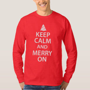 Camiseta Guarde la calma y feliz encendido