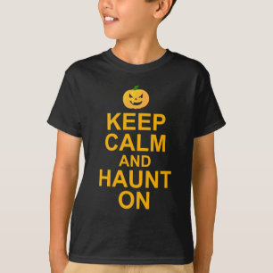 Camiseta Guarde la calma y frecuente encendido, Halloween