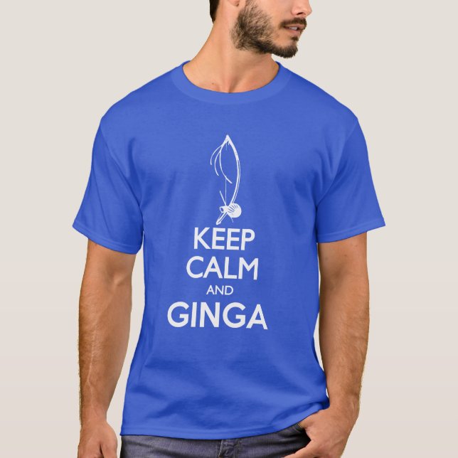 Camiseta Guarde la calma y Ginga (Anverso)