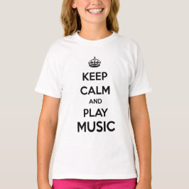 Camiseta Guarde la calma y la música del juego