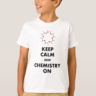 Camiseta Guarde la calma y la química encendido