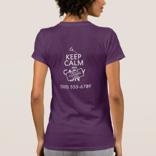Camiseta Guarde la calma y llame a una señora de la