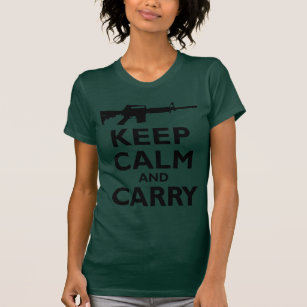 Camiseta Guarde la calma y lleve - 2da enmienda - AR15