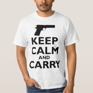 Camiseta Guarde la calma y lleve - la 2da enmienda