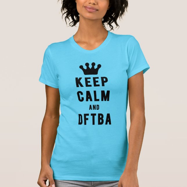 Camiseta Guarde la calma y los hilos frescos de DFTBA el | (Anverso)