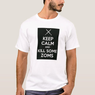 Camiseta Guarde la calma y mate a algún Zoms - espadas
