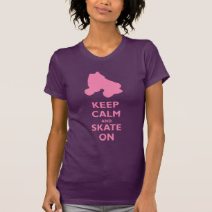 Camiseta Guarde la calma y patine encendido