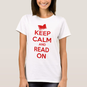 Camiseta Guarde la calma y siga leyendo
