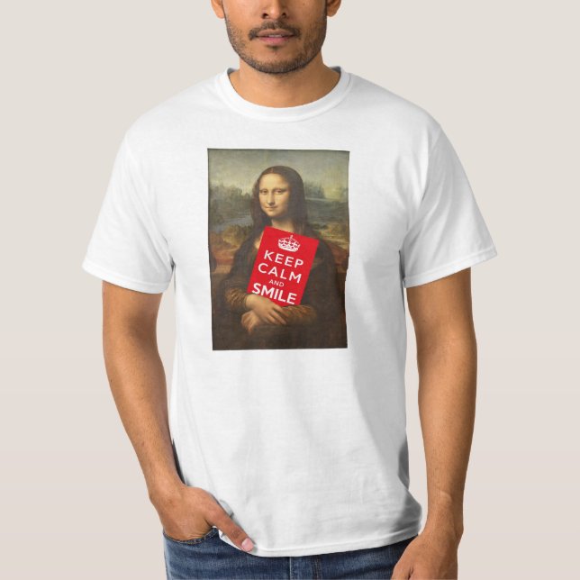 Camiseta Guarde la calma y sonría (Anverso)