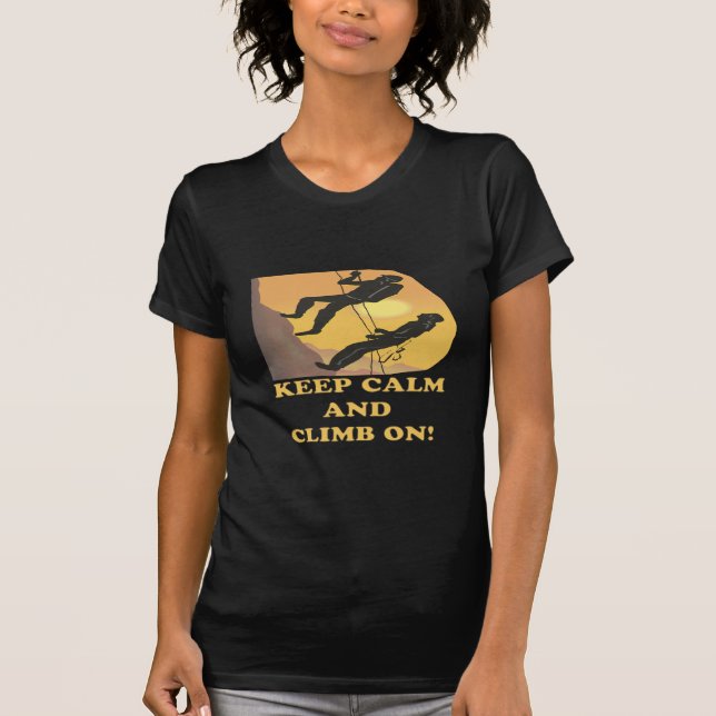 Camiseta Guarde la calma y suba encendido (Anverso)