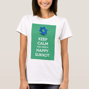 Camiseta Guarde la calma y tenga un Sukkot feliz