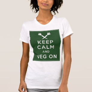 Camiseta Guarde la calma y Veg encendido