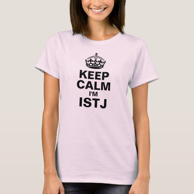 Camiseta Guarde la calma, yo son ISTJ (Anverso)