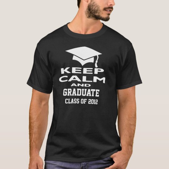 Camiseta Guarde la clase tranquila y graduada de la