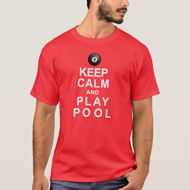 Camiseta Guarde la piscina de la calma y del juego (Anverso)
