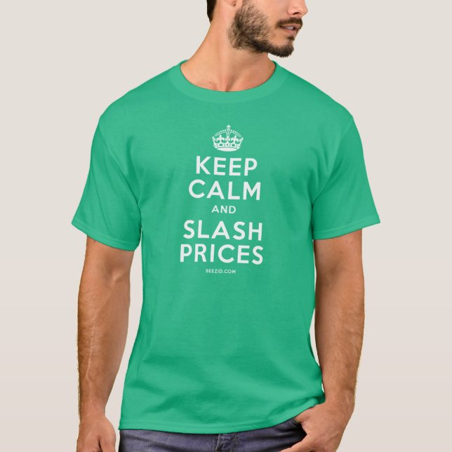 Camiseta Guarde los precios de la calma y de la raya (Anverso)