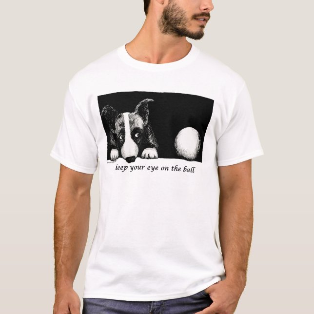 Camiseta Guarde su ojo en la bola (Anverso)