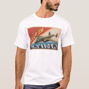 Camiseta Guárdelos el bombardero medio Flying/B-25 (el