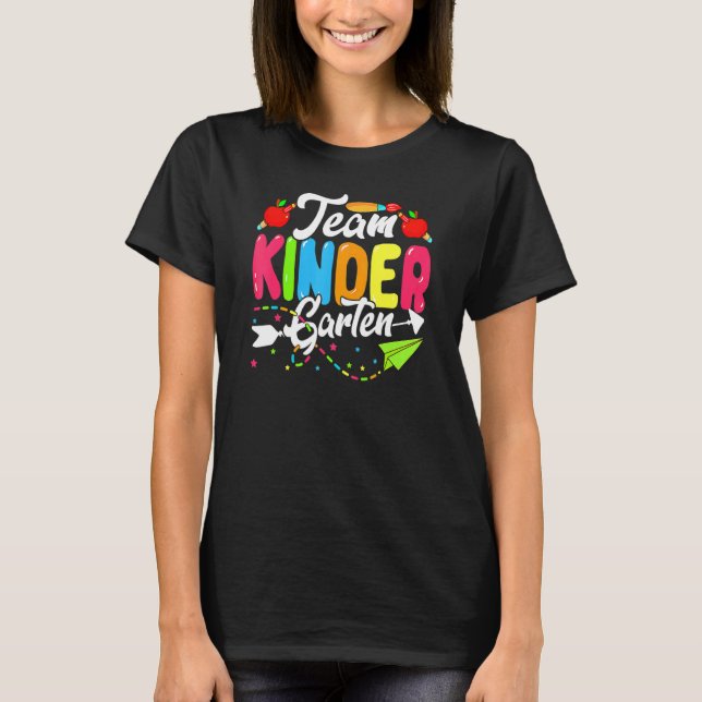 Camiseta Guardería De Equipo Cute De Vuelta A La Escuela El (Anverso)