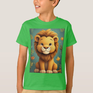 Camiseta Guardería de León Bonito Jungla Decoración de Guar