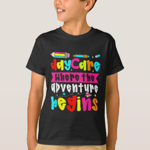 Camiseta Guardería donde comienza la aventura de regreso a