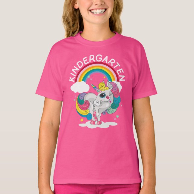 Camiseta Guardería Rainbow Unicorn (Anverso)