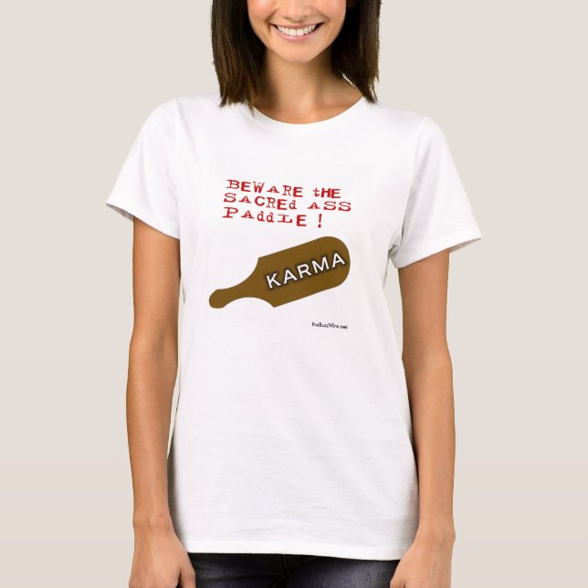 Camiseta ¡Guárdese de karmas! - Modificado para requisitos (Anverso)