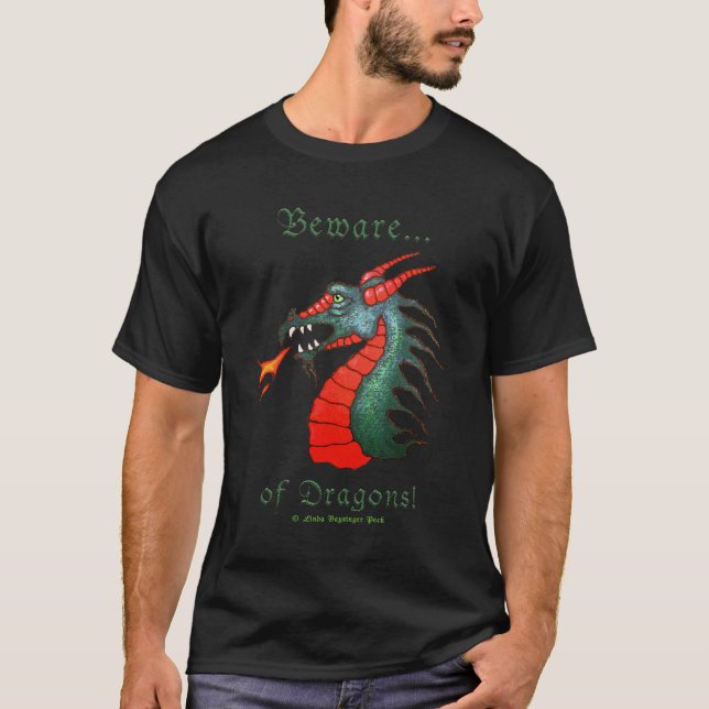 Camiseta Guárdese de los dragones medievales (Anverso)