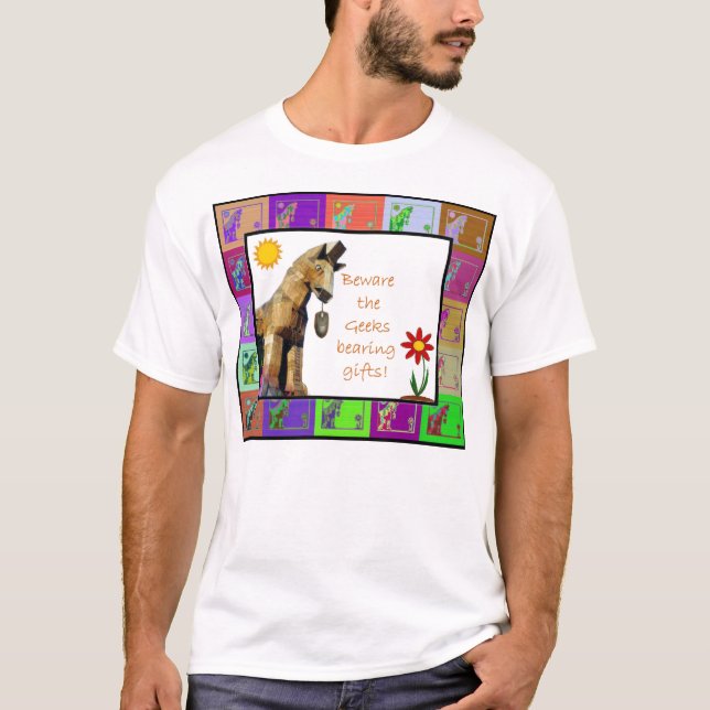 Camiseta Guárdese de los frikis que llevan los regalos (Anverso)