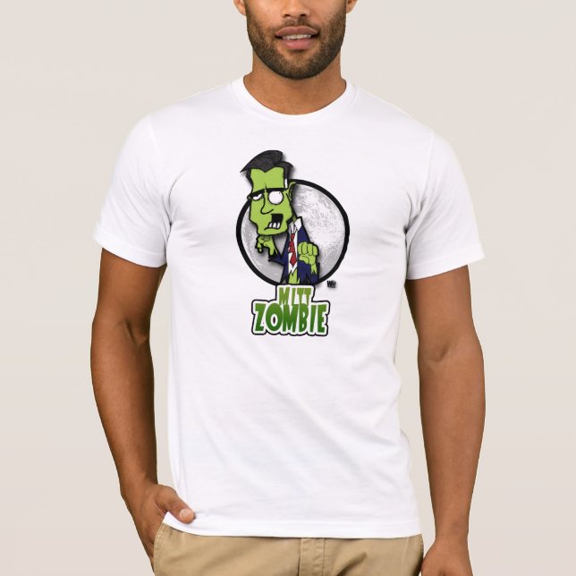 Camiseta ¡Guárdese de zombi del mitón! (Anverso)