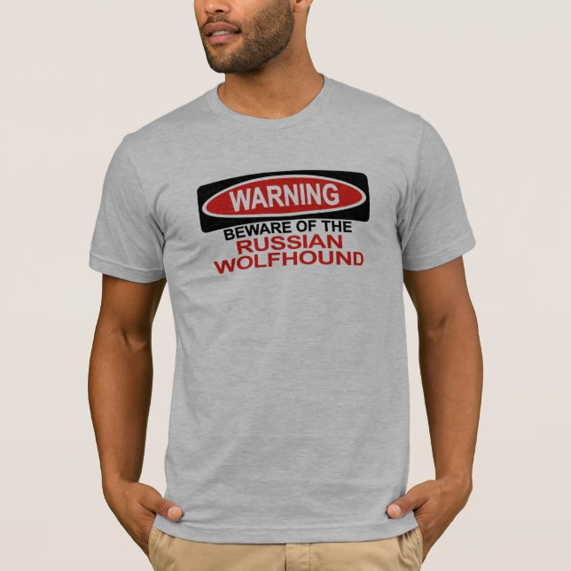 Camiseta Guárdese del Wolfhound ruso (Anverso)